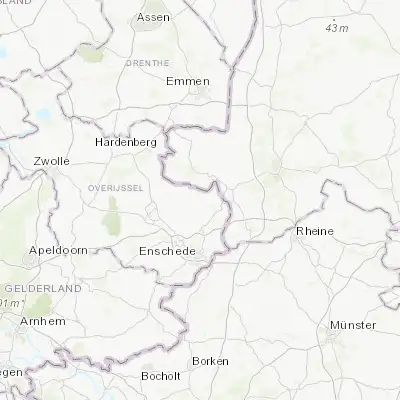 Map showing location of Ootmarsum (52.408330, 6.901390)