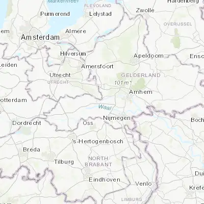 Map showing location of Opheusden (51.931670, 5.631940)