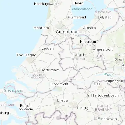 Map showing location of Oudewater (52.025000, 4.868060)