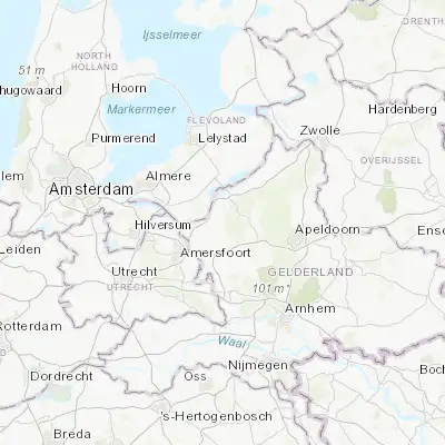Map showing location of Putten (52.259170, 5.606940)