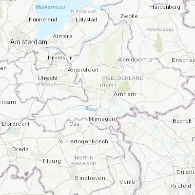 Map showing location of Renkum (51.976670, 5.733330)