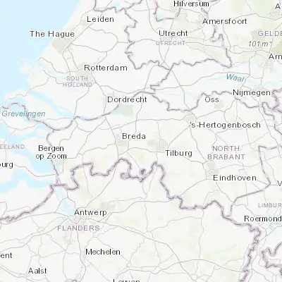 Map showing location of Rijen (51.590830, 4.919440)