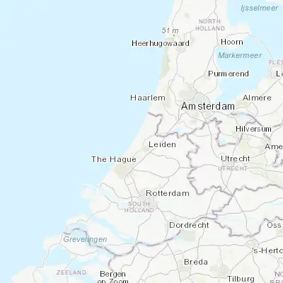 Map showing location of Rijnsburg (52.190000, 4.441670)