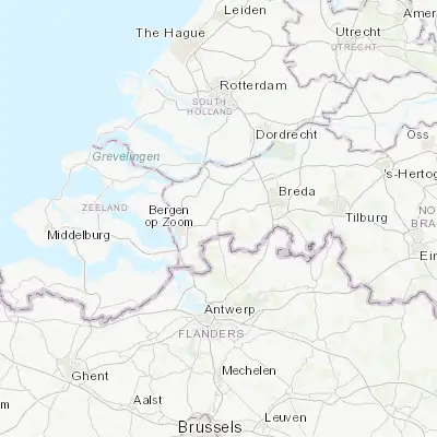 Map showing location of Roosendaal (51.530830, 4.465280)