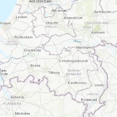 Map showing location of 's-Hertogenbosch (51.699170, 5.304170)