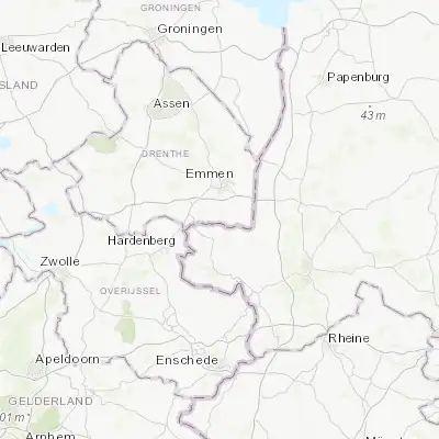 Map showing location of Schoonebeek (52.662500, 6.884720)
