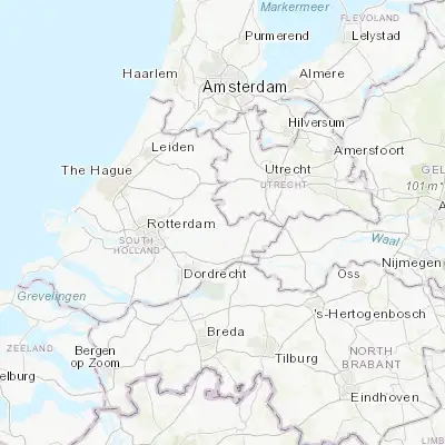 Map showing location of Schoonhoven (51.947500, 4.848610)
