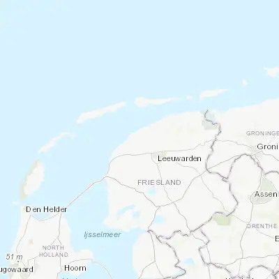 Map showing location of Sint Annaparochie (53.276200, 5.657270)