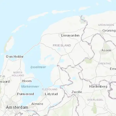 Map showing location of Sint Nicolaasga (52.922930, 5.742420)