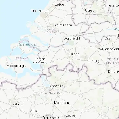 Map showing location of Sint Willebrord (51.548330, 4.588890)