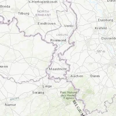 Map showing location of Sittard (50.998330, 5.869440)