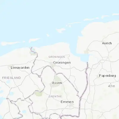 Map showing location of Ten Boer (53.275830, 6.694440)