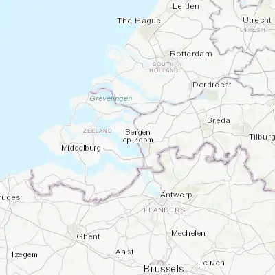 Map showing location of Tholen (51.531670, 4.220830)