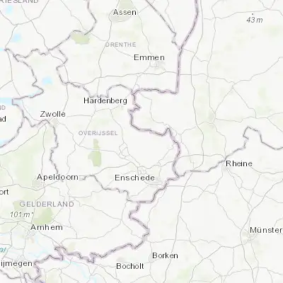 Map showing location of Tubbergen (52.407500, 6.784720)