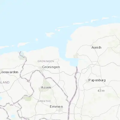 Map showing location of Tuikwerd (53.316670, 6.900000)