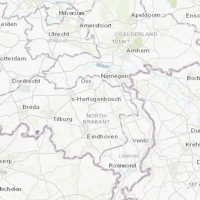 Map showing location of Uden (51.660830, 5.619440)