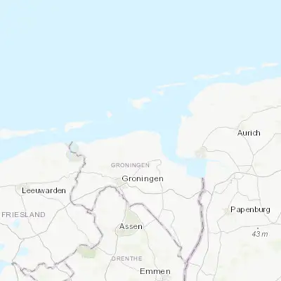 Map showing location of Uithuizermeeden (53.414170, 6.723610)