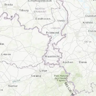 Map showing location of Urmond (50.990830, 5.772220)