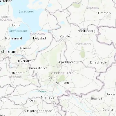 Map showing location of Vaassen (52.285830, 5.966670)