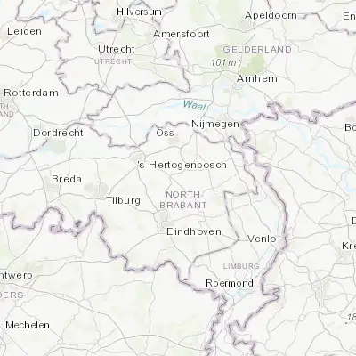 Map showing location of Veghel (51.616670, 5.548610)