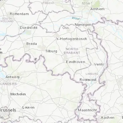 Map showing location of Veldhoven (51.418330, 5.402780)