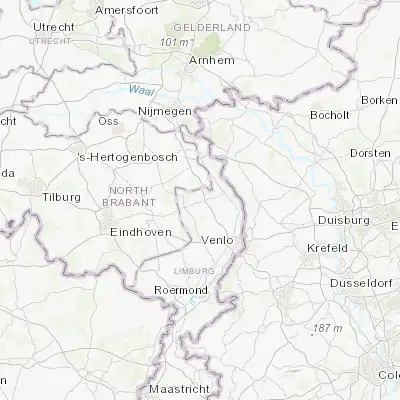 Map showing location of Venray (51.525000, 5.975000)