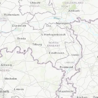 Map showing location of Vlokhoven (51.466670, 5.483330)