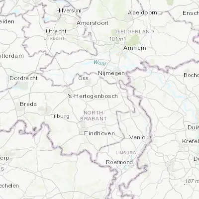 Map showing location of Volkel (51.642500, 5.654170)