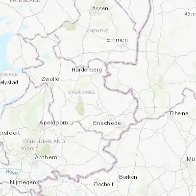 Map showing location of Vriezenveen (52.408330, 6.622220)