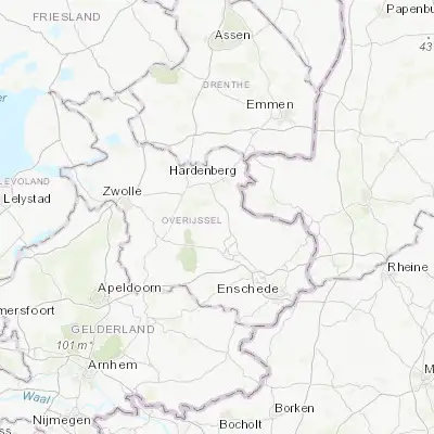 Map showing location of Vroomshoop (52.460830, 6.565280)