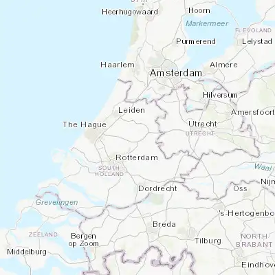 Map showing location of Waddinxveen (52.045000, 4.651390)