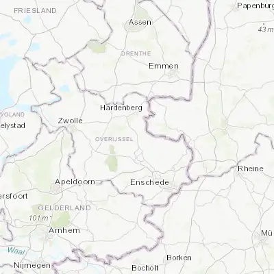 Map showing location of Westerhaar-Vriezenveensewijk (52.455830, 6.623610)
