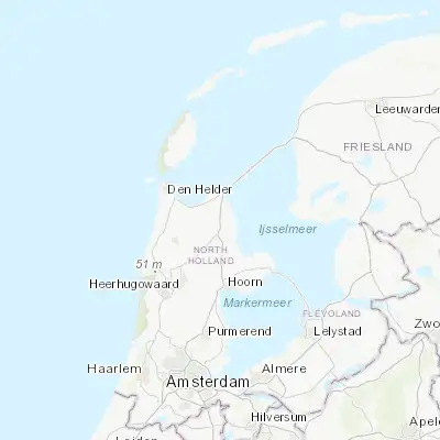 Map showing location of Wieringerwerf (52.850830, 5.026390)