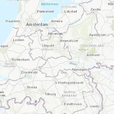 Map showing location of Wijk bij Duurstede (51.974170, 5.341670)