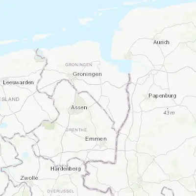 Map showing location of Wildervank (53.080830, 6.862500)