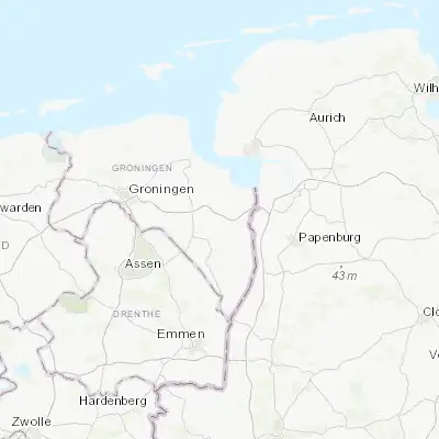 Map showing location of Winschoten (53.144170, 7.034720)