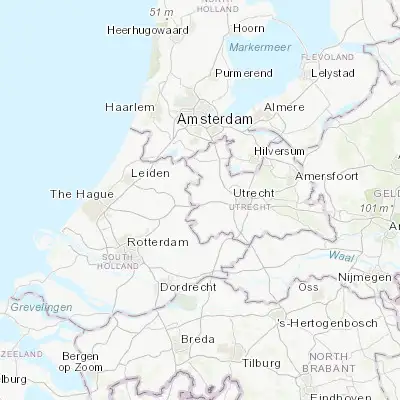 Map showing location of Woerden (52.085000, 4.883330)