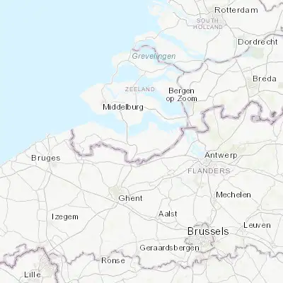 Map showing location of Zaamslag (51.312500, 3.912500)