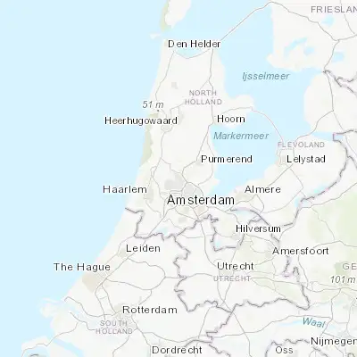 Map showing location of Zaandam (52.438540, 4.826430)