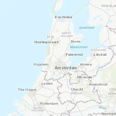 Map showing location of Zaandijk (52.474940, 4.806860)