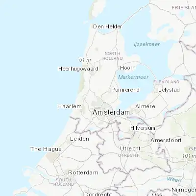 Map showing location of Zaanstad (52.453130, 4.813560)