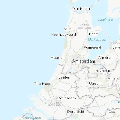 Map showing location of Zandvoort (52.371250, 4.533060)