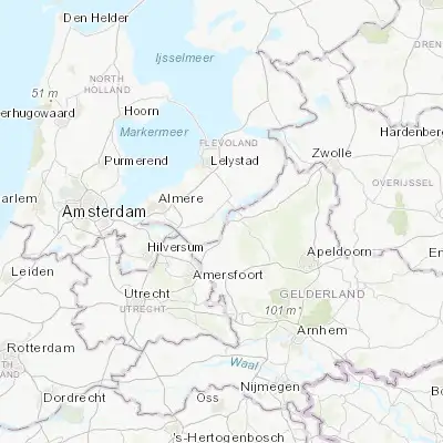 Map showing location of Zeewolde (52.330000, 5.541670)
