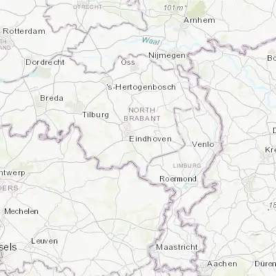 Map showing location of Zesgehuchten (51.416670, 5.550000)