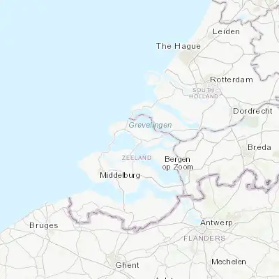 Map showing location of Zierikzee (51.650000, 3.919440)