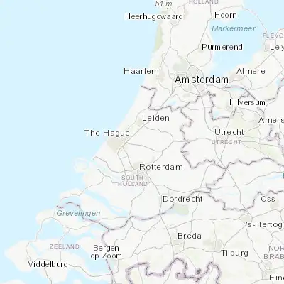 Map showing location of Zoetermeer (52.057500, 4.493060)