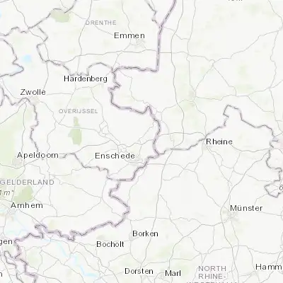 Map showing location of Zuid-Berghuizen (52.300830, 6.933330)