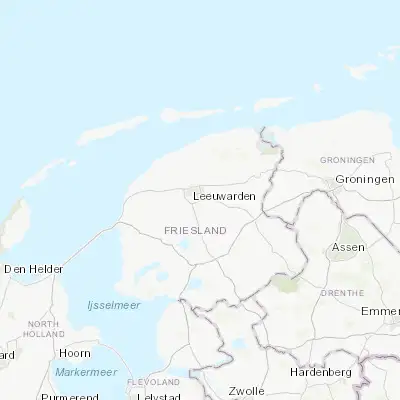 Map showing location of Zuiderburen (53.173400, 5.842710)