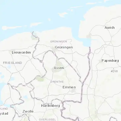 Map showing location of Zuidlaren (53.094170, 6.681940)