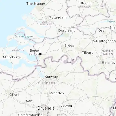 Map showing location of Zundert (51.471670, 4.655560)